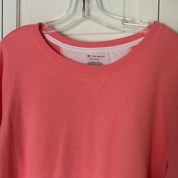 NWOT Tek Gear Coral 2X Ultrasoft Fleece Crewneck Sweatshirt - Picture 4 of 7